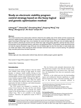 Study on Electronic Stability Program Control Strategy Based on the Fuzzy Logical and Genetic Optimization Method