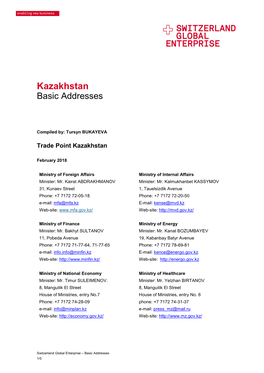 Kazakhstan Basic Addresses