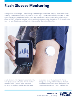 Flash Glucose Monitoring