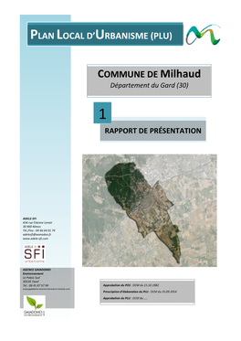 COMMUNE DE Milhaud PLAN LOCAL D'urbanisme (PLU)