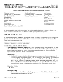 ARB Approved Meeting Minutes 6-13-2019