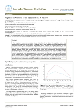 Migraine in Women: What Specificities? a Review