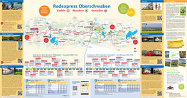 Radexpress Oberschwaben Der Bodo-­Verkehrsverbund Erstmals Einen Gemein- Histo­­Rischen Samen Aktionstag Mit Seinen Nachbarverbünden Mit Der Naldo Und DING