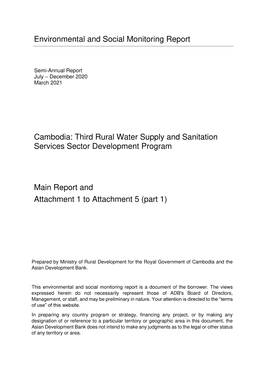 50101-002: Third Rural Water Supply and Sanitation Services Sector