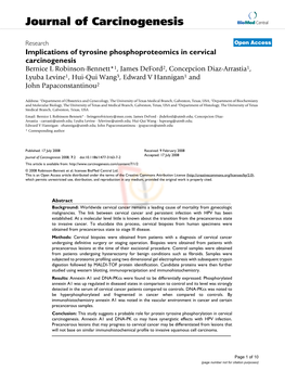 Journal of Carcinogenesis Biomed Central