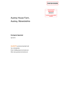 Austrey House Farm, Austrey, Warwickshire