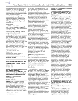 Federal Register/Vol. 84, No. 230/Friday, November 29, 2019/Rules and Regulations