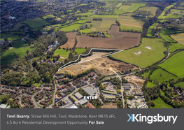 Tovil Quarry, Straw Mill Hill, Tovil, Maidstone, Kent ME15 6FL 6.5 Acre