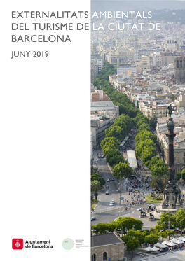Externalitats Ambientals Del Turisme De La Ciutat De Barcelona Juny 2019 Client