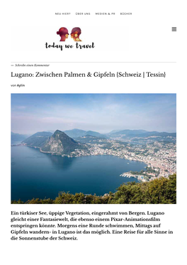 Lugano: Zwischen Palmen & Gipfeln {Schweiz | Tessin}