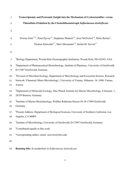 Transcriptomic and Proteomic Insight Into the Mechanism of Cyclooctasulfur- Versus