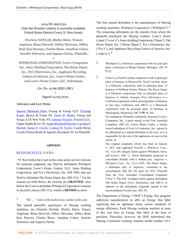 © 2019 Thomson Reuters. No Claim to Original U.S. Government Works. 1 Dzielak V