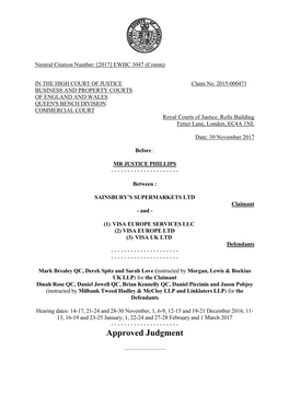 High Court Judgment Template