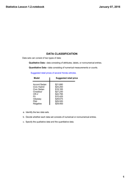 Statistics Lesson 1.2.Notebook January 07, 2016