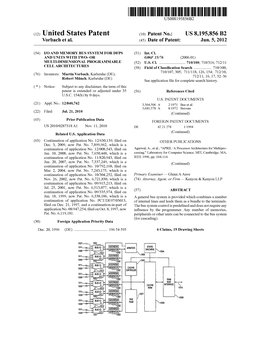 (12) United States Patent (10) Patent No.: US 8,195,856 B2 Vorbach Et Al