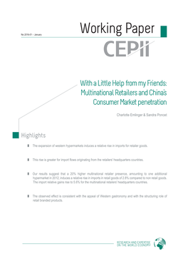 Multinational Retailers and China's Consumer Market Penetration