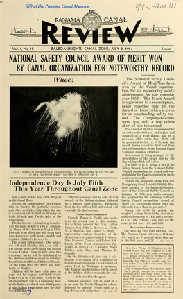 THE PANAMA CANAL REVIEW July 2, 1954