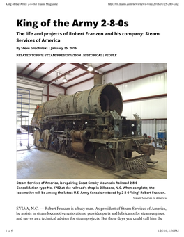 King of the Army 2-8-0S | Trains Magazine