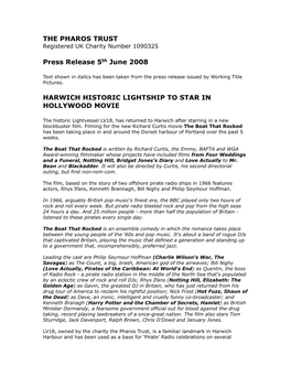 Press Release 5Th June 2008