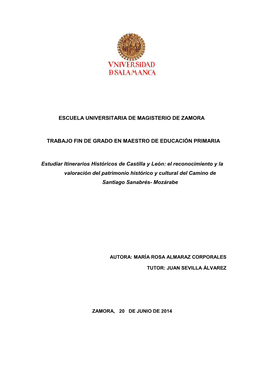 Trabajo Fin De Grado En Maestro De Educación Primaria