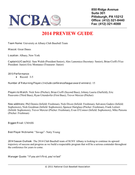 2014 Preview Guide