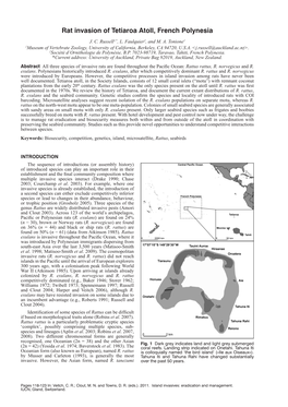 Rat Invasion of Tetiaroa Atoll, French Polynesia