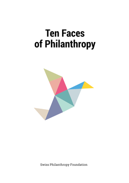 Ten Faces of Philanthropy Contents