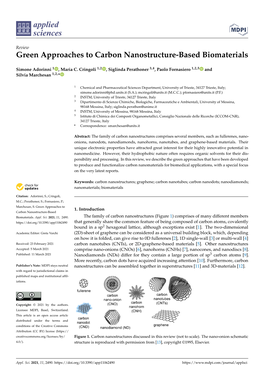 Green Approaches to Carbon Nanostructure-Based Biomaterials
