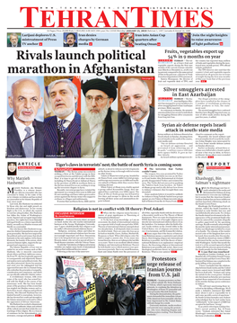 Rivals Launch Political Marathon in Afghanistan