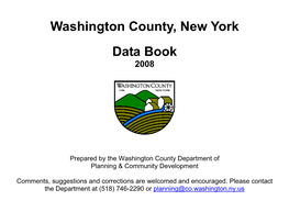 Washington County, New York Data Book