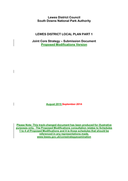 Lewes District Local Plan Part 1