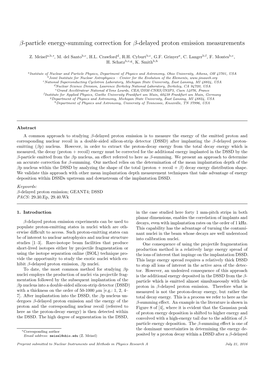 Β-Particle Energy-Summing Correction for Β-Delayed Proton Emission Measurements