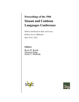 Siouan and Caddoan Languages Conference