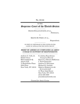 Proposition 8 and Similar Laws Are an Affront to Amici’S Commitment to Fair and Equal Treatment