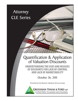 CLE-Book Quantification & Application of Valuation Discounts