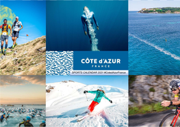 SPORTS CALENDAR 2021 #Cotedazurfrance