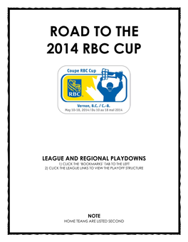 Road to the 2014 Rbc Cup