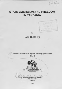 State Coercion and Freedom in Tanzania
