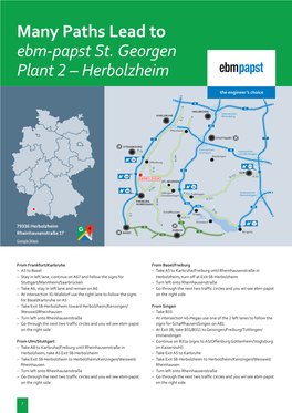 How to Get to Ebm-Papst in St. Georgen Plant 2