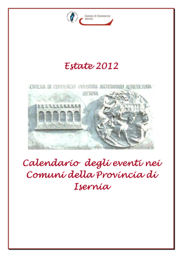 Estate 2012 Estate 2012 Calendario Degli Eventi Nei Comuni Della