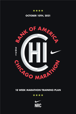 October 10Th, 2021 18 Week Marathon Training Plan