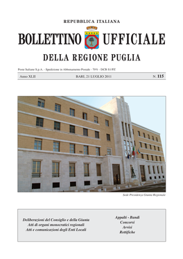 Della Regione Puglia