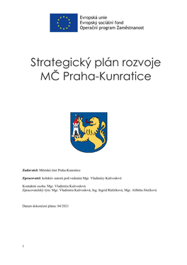 Strategický Plán Rozvoje MČ Praha-Kunratice