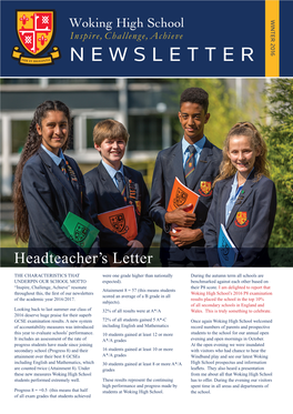 NEWSLETTER Headteacher: Jane Abbott