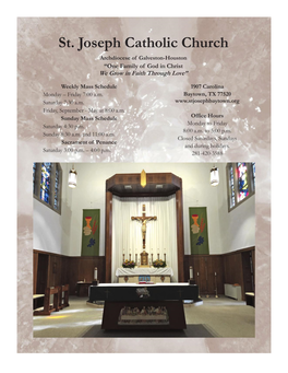 St. Joseph Catholic Community Invites YOU to the Men's ACTS Retreat