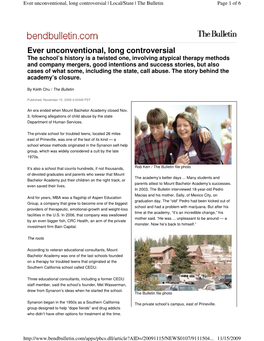 Ever Unconventional, Long Controversial | Local/State | the Bulletin Page 1 of 6