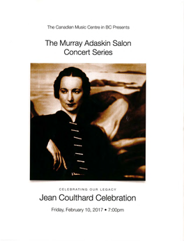 Jean Coulthard Celebration