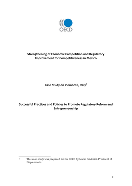 Strengthening of Economic Competition and Regulatory Improvement for Competitiveness in Mexico