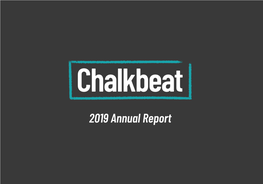 2019 Annual Report TABLE of CONTENTS Table of Contents