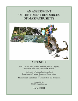 An Assessment of the Forest Resources of Massachusetts Appendix